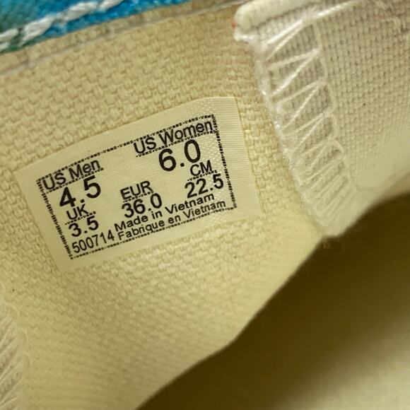 Vans Tie Dye Slip On Shoes Women's 6 Men's 4.5 Colorful Classic Skate Sneaker - Picture 9 of 9